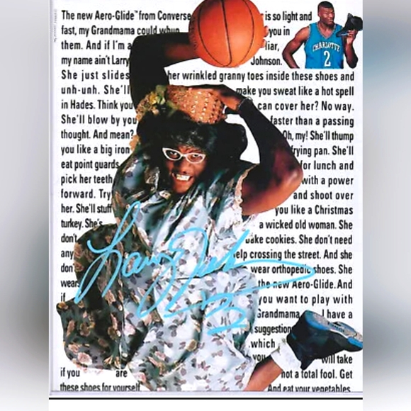 Larry Johnson Charlotte Hornets Throwback Jersey - Picture 4 of 5